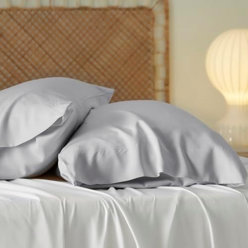 Bedsure Pillow Cases Standard Size Set of 2, 100% Rayon Derived from Bamboo - Image 4