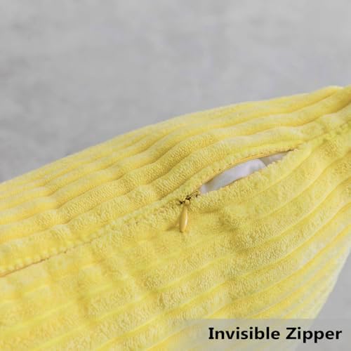 Home Brilliant Yellow Pillow Covers 12x20 Lumbar Pillows Summer Decoration - Image 4