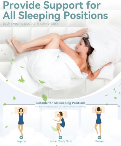 Mattress Topper, 1000 GSM Extra Thick Mattress Pad，Full - Image 6