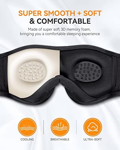 MUSICOZY 3D Sleep Headphones Bluetooth 5.4 Sleep Mask - Image 3