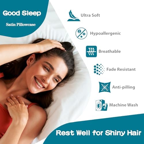 Satin Pillowcase for Hair and Skin, Softer Than Mulberry Silk Pillow Cases 2 - Image 3