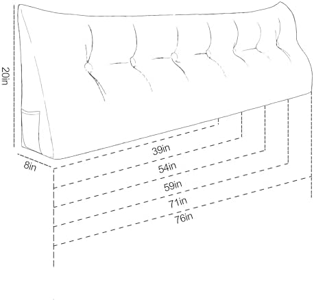 Daneey Headboard Pillow Queen, Triangular Wedge Pillow Headboard, Wedge - Image 6