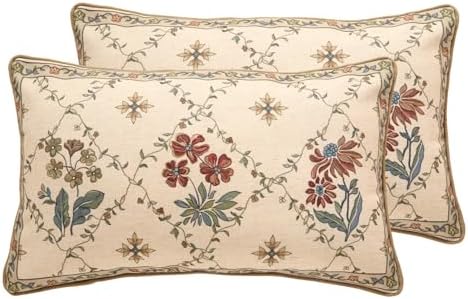 patdrea French Vintage Linen Throw Pillow Cover by patdrea