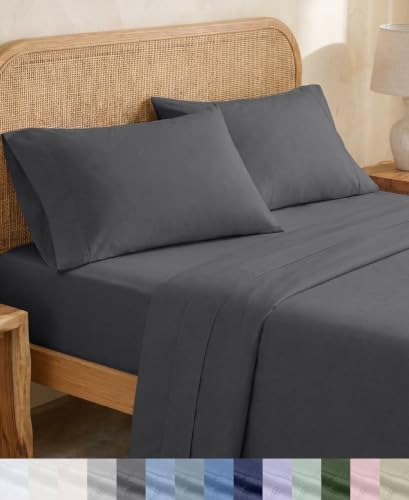 California Design Den Organic Cotton Deep Pocket Full Size Sheets Set by CaliforniaDesignDen