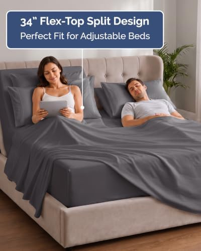 Extra Deep Flex Top Split Head King Sheet Set - Image 3
