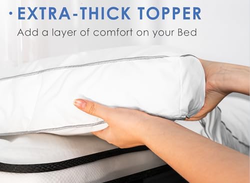 Marine Moon Mattress Topper California King Cooling Pillow Top Thick Cover - Image 3