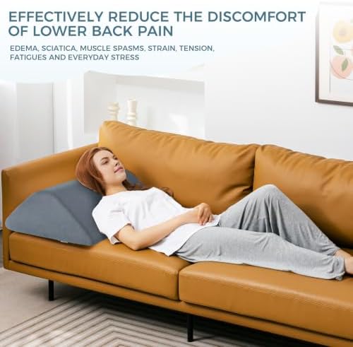 Knee Wedge Pillow for Post-Surgery Recovery-Leg Elevation Support for Sleep - Image 6