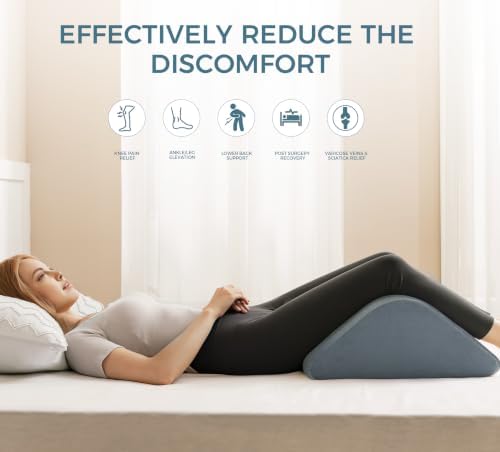 Knee Wedge Pillow for Post-Surgery Recovery-Leg Elevation Support for Sleep - Image 5