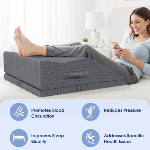 Elevation Pillows for Leg After Surgery, Adjustable Wedge Pillow - Image 4