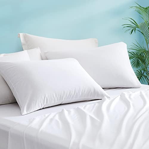 LUXEAR Pillow Cases, 2 Pack King Size Linen Pillowcases by Luxear