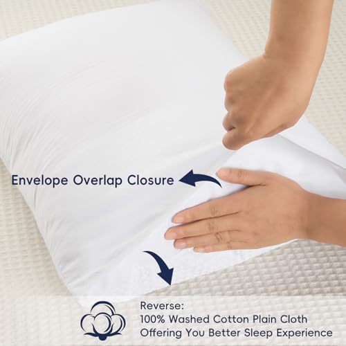 PHF Cotton Waffle Pillow Shams Standard 20" x 26", No Insert - Image 5