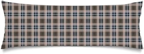 Scottish Tartan Plaid Lumbar Pillow Cover 14x36 Long Body Pillow Covers by Unknown