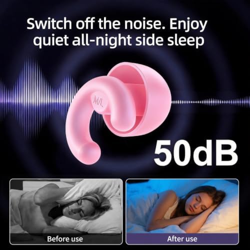 Noise Cancelling Ear Plugs Sleep 33dB NRR Side Sleep Small Ear - Image 2