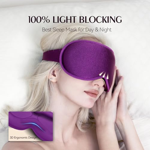 Weighted Sleeping Mask for Women Men 3D Contoured Eye Masks for Sleep - Image 5