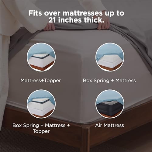Bedsure Deep Pocket Twin Sheets Set - Image 2
