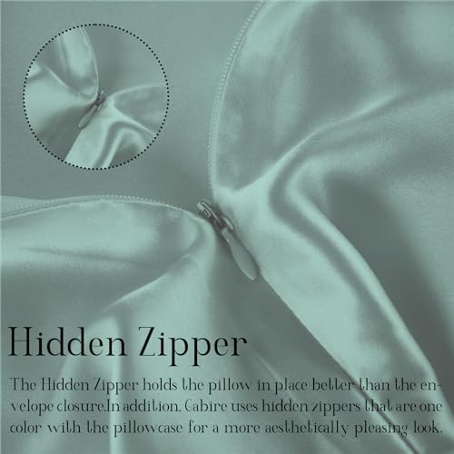 Gabire Mulberry Silk Pillow Cases Set of 2, Both Sides Real Silk Pillow Cover - Image 4