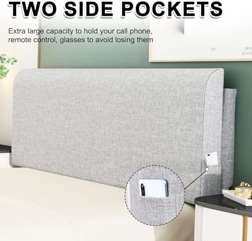 Twin Headboard Pillow Cushion, Wall Mounted No Drill Headboard Pad - Image 5