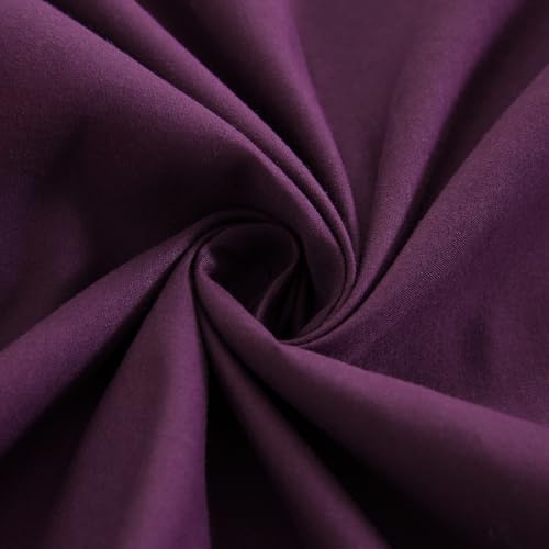 Merryword Dark Purple Pillowcases King Size Ruffled Pillow Shams Set of 2 Cute - Image 6
