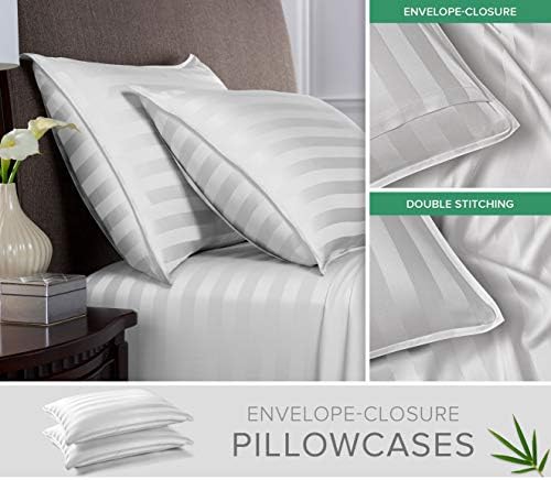 King Pillowcases by Pure Bamboo, Genuine 100% Organic Viscose Derived from - Image 2