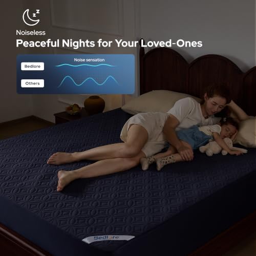 BEDLORE Waterproof Mattress Protector, Cal King Size Mattress Pad - Image 4