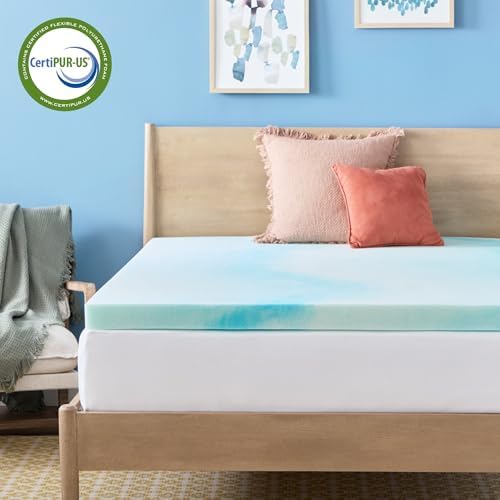 Linenspa 3 Inch Swirl Gel Memory Foam Mattress Topper, King Size – Cooling Gel - Image 6