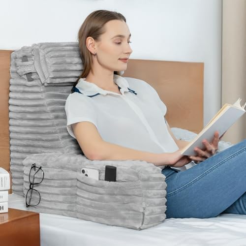 ENITYA 22" XL Back Pillow for Bed Sitting Up by ENITYA