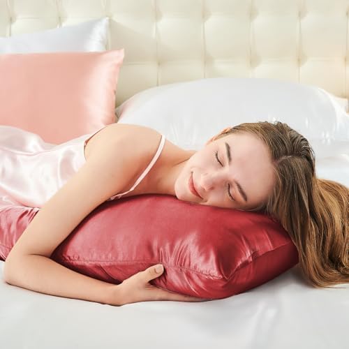 BEDELITE Satin Body Pillow Cover, 20x54 Inch, Baked Apple - Image 5
