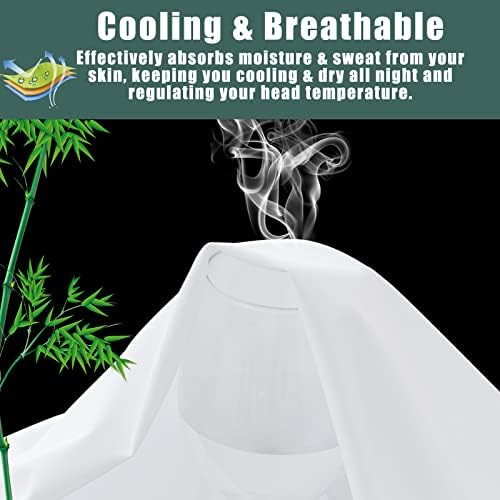 TELUS Pillow Cases King Size 2 Pack, Bamboo Rayon Cooling Pillowcases - Image 4