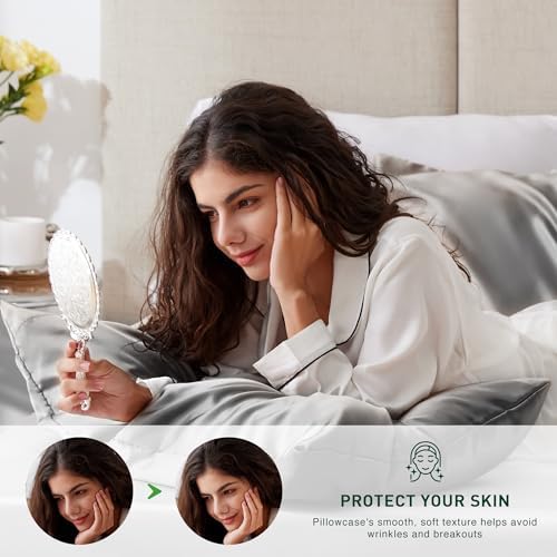 Love's cabin Satin Pillowcase Set of 2 Queen Size 20x30, Cooling Pillow Covers - Image 3