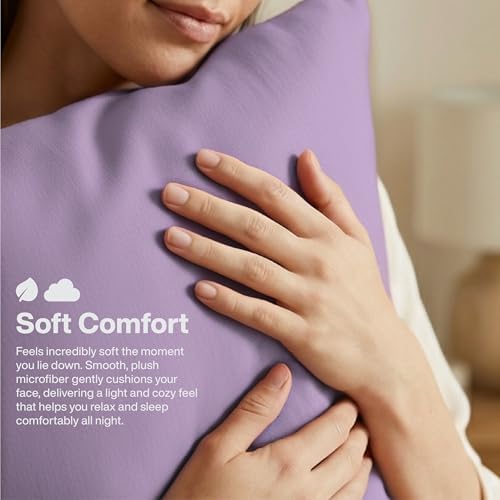 QUEENSBAY King Pillow Cases Set of 2, Envelope Closure, Easy Care, Comfortable - Image 5
