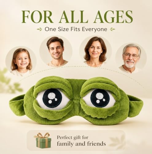 3D Frog Eye Mask, Adjustable Eyelids - Image 5