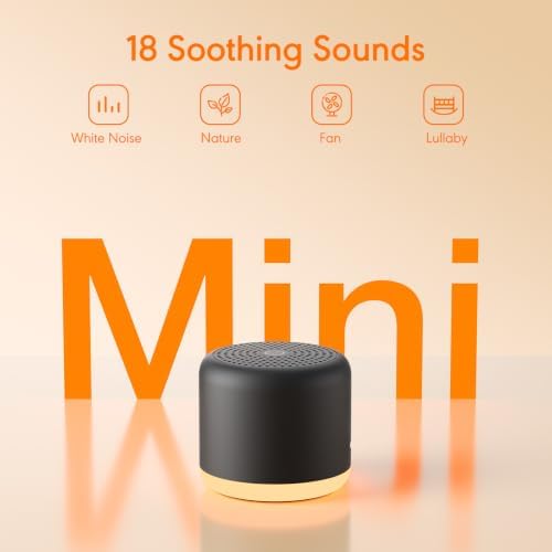 White Noise Machine with Night Light, 18 Soothing Sounds Portable Sound Machine - Image 2