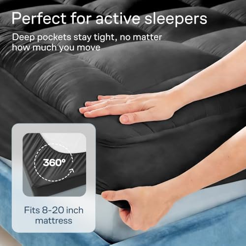 Niagara Sleep Solution 100% Cotton Top Cal King Mattress Pad, Pillow Top - Image 5