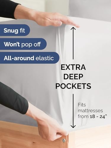 CGK Linens Extra Deep Twin Fitted Sheet - Image 2