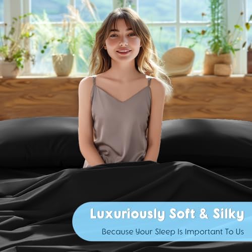 SONORO KATE 1000 Series 100% Egyptian Cotton Queen Sheets, Extra Deep Pocket - Image 5