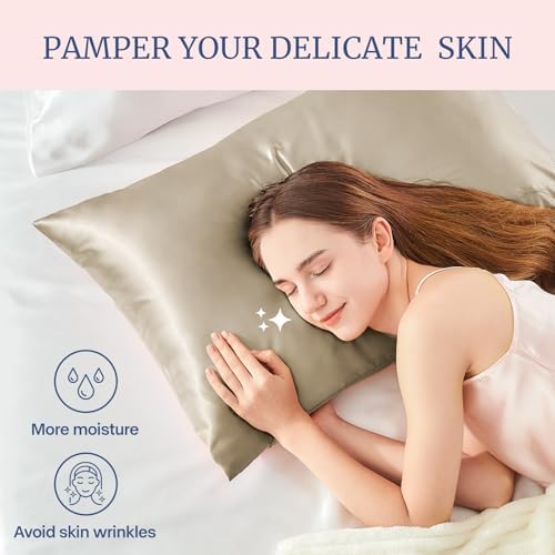BEDELITE Satin Pillowcases, Small King 20x36 Inch - Image 3