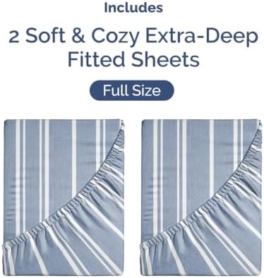 CGK Linens 2 Pack Extra Deep Full Fitted Sheets - Image 4