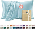Bedsure Satin Pillowcases King Set of 2, Similar to Silk Pillow Cases Aqua by BEDSURE