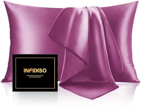 INFIIXSO Mulberry Silk Pillow Cases King Size by INFIIXSO