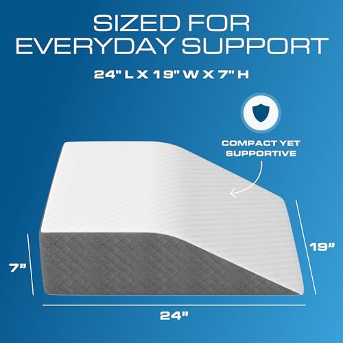 Kolbs Leg Elevation Pillow for After Surgery | Flat Top Bed Wedge Bolster - Image 4