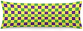 Mardi Gras Plaid Body Pillow Pillowcase Purple Yellow Green Checkered Long Body by Unknown