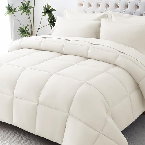 JOLLYVOGUE Twin Comforter Set, Ultra-Soft Bed in a Bag Twin Size 5 Pieces by JOLLYVOGUE