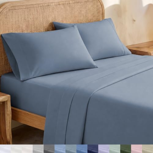California Design Den 100% Organic Cotton Queen Bed Sheets by CaliforniaDesignDen
