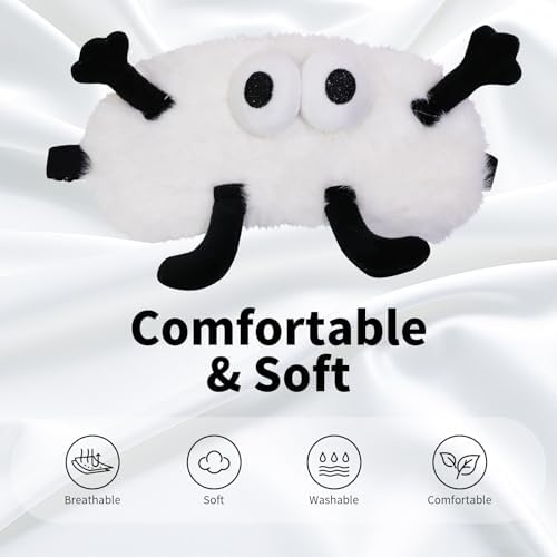 PERFECTSIGHT Sleep Eye Masks, Cute Sleep Eye Cover Lightweight Adjustable - Image 2