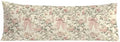 Coquette Chinoiserie Pink Floral Bow Body Pillow Covers 20x54, Grandmillennial by Exqcom