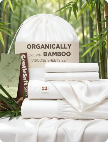 Bedsure PureWoven 100% Viscose Derived from Bamboo, King Size Sheets Set by BEDSURE