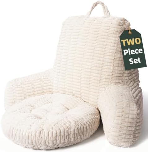 21"H Large Reading Pillow, Backrest Pillow by LUISOF