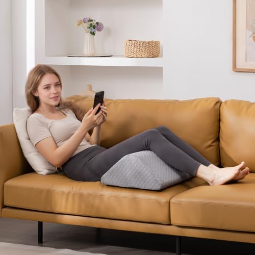 Knee Wedge Pillow 6.3'' for Post-Surgery Recovery-Leg Elevation Support for - Image 3