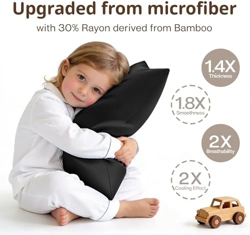 MR&HM 13"x18" Travel Pillowcase 2 Pack, Cooling & Breathable - Image 3