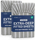 CGK Linens 2 Pack Extra Deep Queen Fitted Sheets by CGKUnlimited
